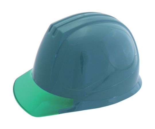 エアライト搭載ヘルメット（PC製・透明ひさし型）　帽体色　グリーン