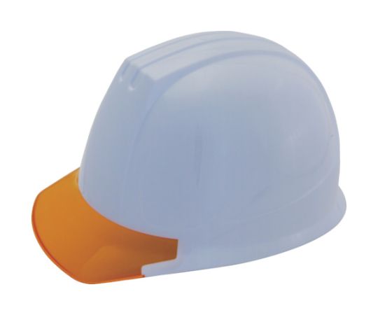 エアライト搭載ヘルメット（PC製・透明ひさし型）　帽体色　ホワイト