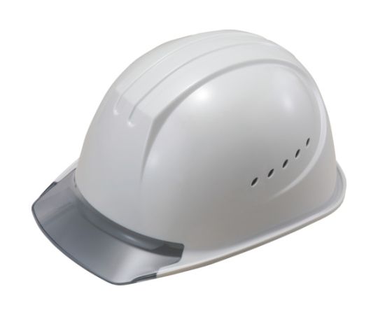 エアライト搭載ヘルメット通気孔付き（PC製・透明ひさし型）　帽体色　ゲレー