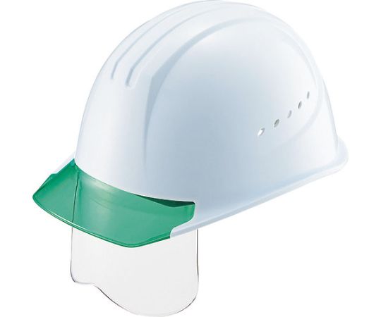 エアライト搭載シールド面付ヘルメット　帽体色　ホワイト