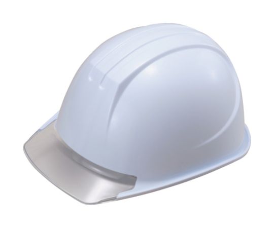 エアライト搭載ヘルメット（PC製・透明ひさし型）　帽体色　ホワイト