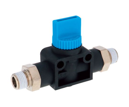 ハンドバルブ　ニップル2方弁チューブR1/8出力10