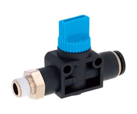 ハンドバルブ　ストレートB2方弁チューブR1/8出力8