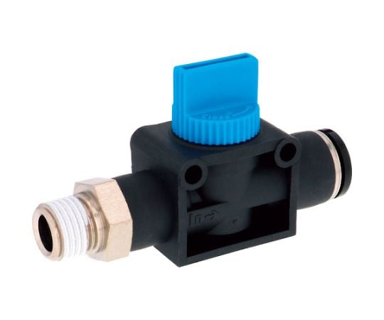 ハンドバルブ ストレートB3方弁チューブR1/4出力10