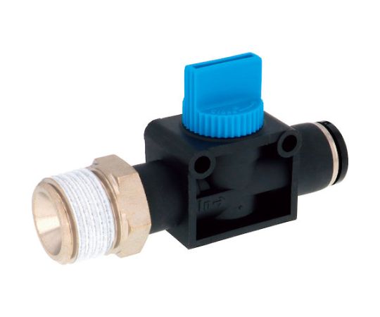 ハンドバルブ ストレートB3方弁チューブR1/2出力10