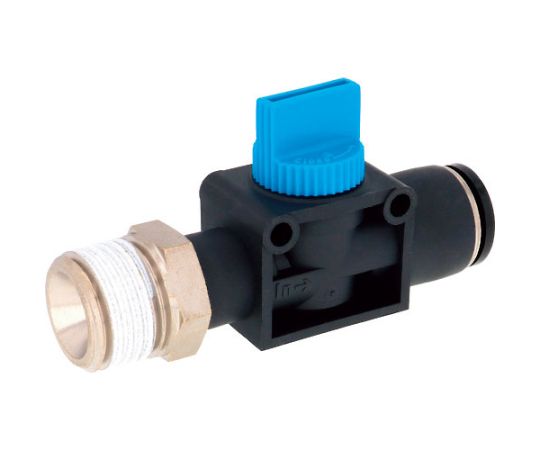 ハンドバルブ　ストレートB2方弁チューブR1/2出力12