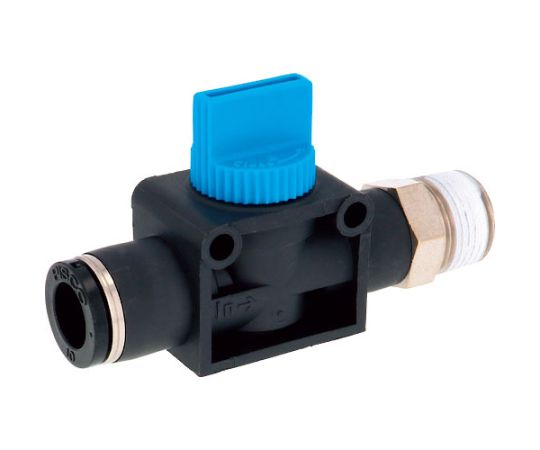 ハンドバルブ ストレートA3方弁チューブ10出力R3/8