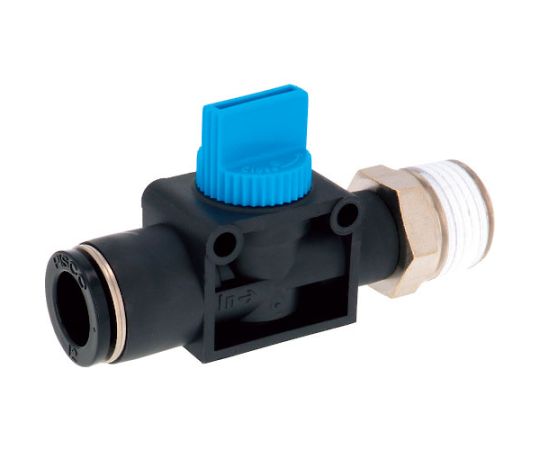 ハンドバルブ　ストレートA2方弁チューブ12出力R1/2