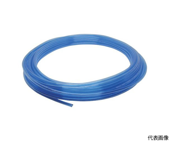 空気専用ポリウレタンチューブ クリアブルー 12×8mm 20m