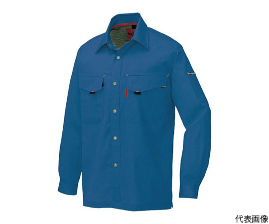 64-4912-96 長袖シャツ 薄地 ランキングTOP5 ファッション通販 男女兼用 ブルー 5535-006-S S
