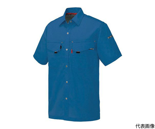 64-4913-29 半袖シャツ あすつく メーカー公式ショップ 男女兼用 5536-006-6L 6L ブルー