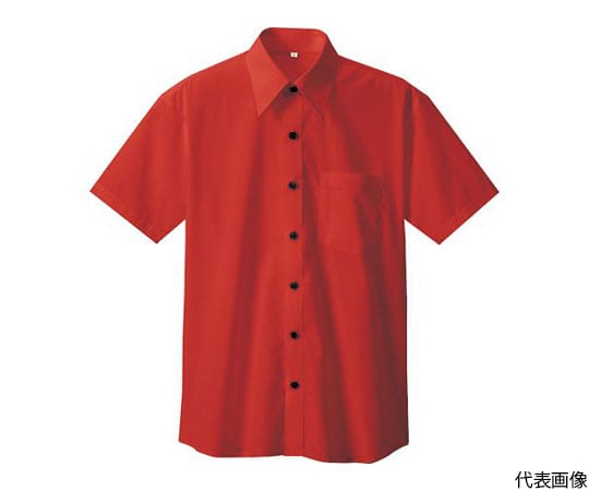 半袖シャツ（男女兼用）　レッド　4L