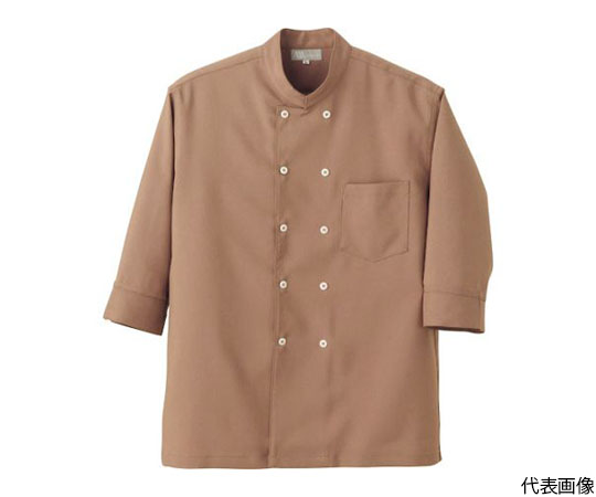 コックシャツ（男女兼用）　ブラウン　M