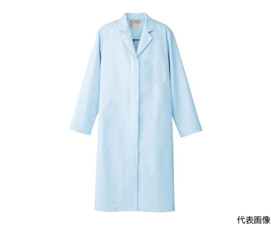 レディース白衣コート　サックス　4L