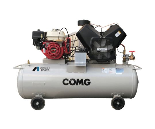 タンクマウント形コンプレッサ　2.2KW　エンジン駆動