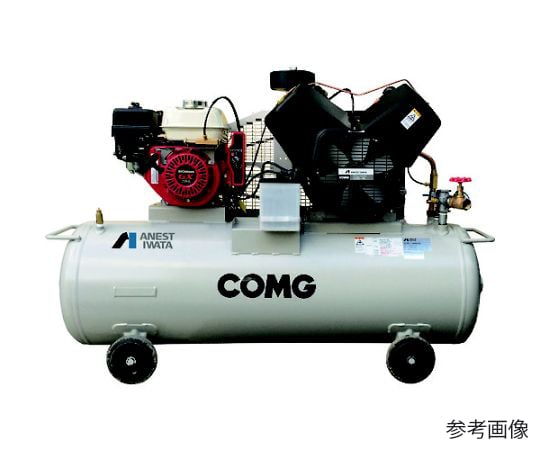 タンクマウント形コンプレッサ　3.7KW　エンジン駆動