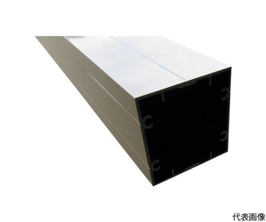 アルミ支柱　角50x50x1.4　ビスホール付　ブロンズ　4m