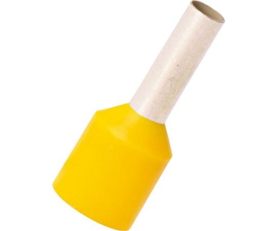 絶縁付きフェルール端子　短絡防止用　AWG10　黄　100個入り