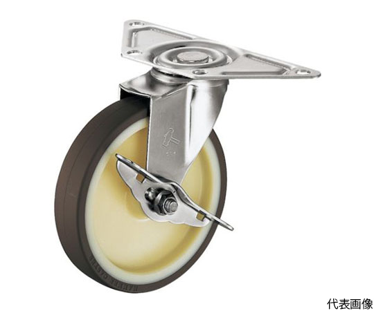 オールステンレスコーナーE型自在SP付ウレタンB車100mm