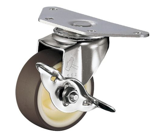 オールステンレスコーナーE型自在SP付ウレタン車50mm