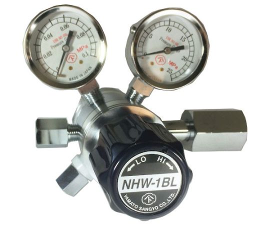 分析機用フィン付二段微圧調整器　NHW-1BL
