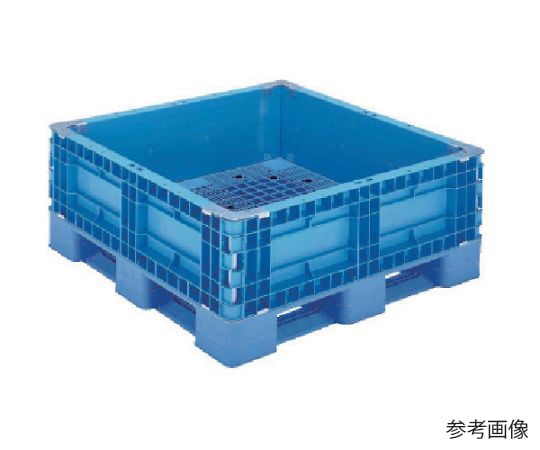 パレットボックスBJB-S・1111x45　1段固定式　ブルー