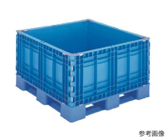 パレットボックスBJB-S・1111x65　1段固定式　ブルー