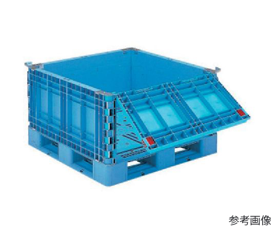 パレットボックスBJ-S・1211x65　1段ダンプ11　ブルー
