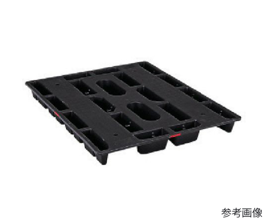 パレットJC-S2・135110　スキッド二方差し　ネスティング　黒