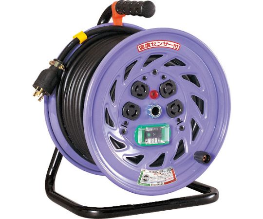 電工ドラム　ロック（引掛）式コンセントドラム100V　アース付　漏電しゃ断器付　30m　NF-EB34L-15A
