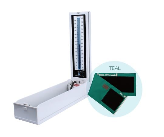 マーキュリーフリー血圧計　イージーリリースバルブ　ナイロンカフ・ティール