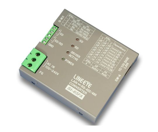 インターフェースコンバータ LAN<=>RS-422/485 SI-65シリーズ ライン