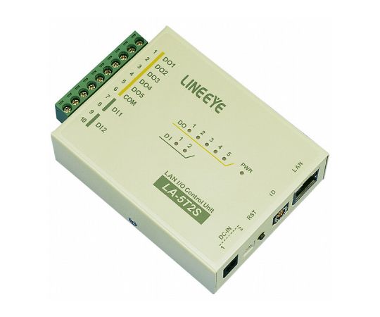 LAN接続型デジタルIOユニット オープンコレクタ5出力/フォトカプラ絶縁