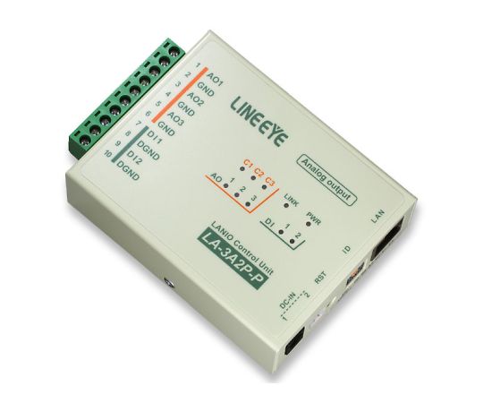64-5070-60 LAN接続型IOユニット アナログ出力2点/ドライ接点入力3点