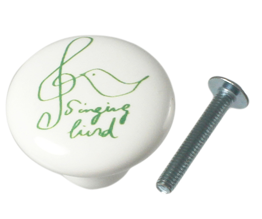 陶器ツマミ　32mm　バード