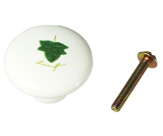 陶器ツマミ　32mm　リーフ