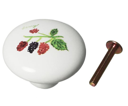陶器ツマミ　38mm　ベリー