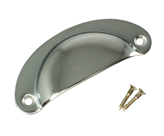 シェル引手　82mm　クローム