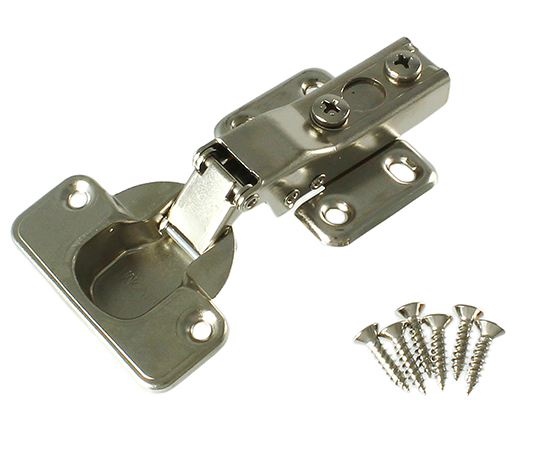 スライド丁番　35mm　全かぶせキャッチ付