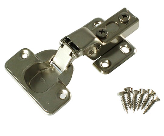 スライド丁番　35mm　半かぶせキャッチ付