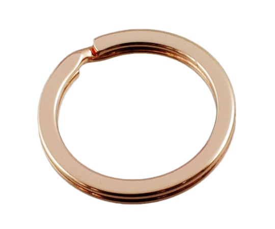 鉄平押しキーリング　25mm　ピンクゴールド