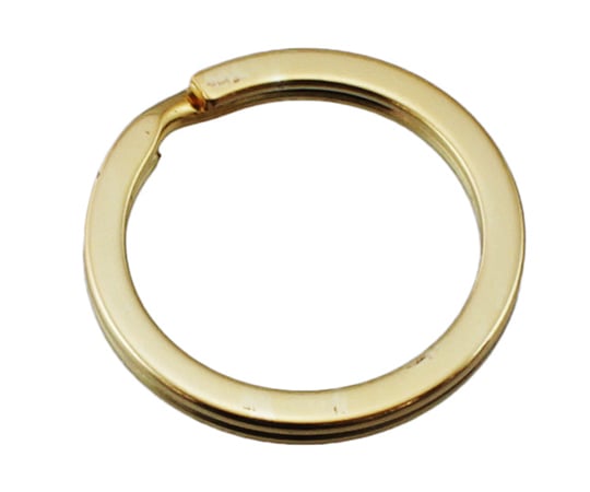 鉄平押しキーリング　25mm　ゴールド