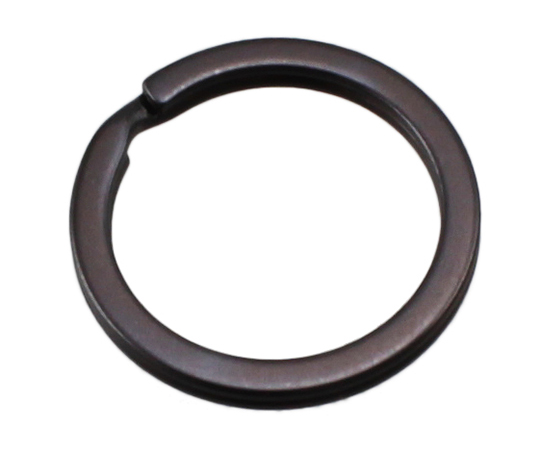 鉄平押しキーリング　25mm　マットブラック