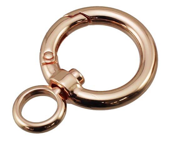 回転カラビナ　50mm　ピンクゴールド