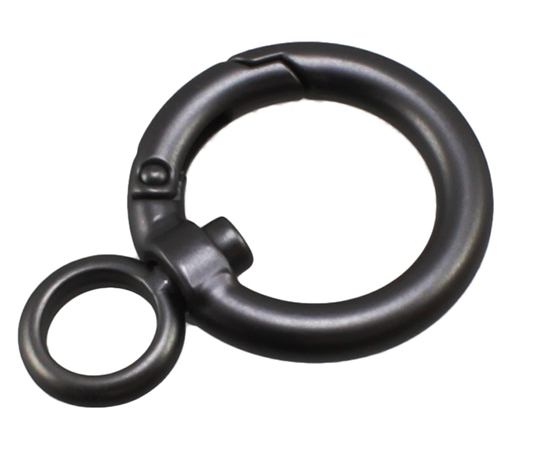 回転カラビナ　50mm　マットブラック