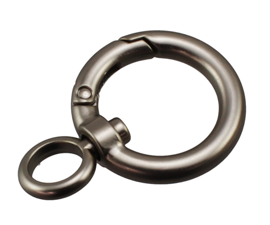 回転カラビナ　50mm　マットシルバー