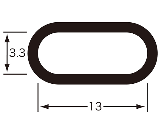 64-5085-62 鉄 リンクUチェーン 50cm マットブラック 29470 【AXEL