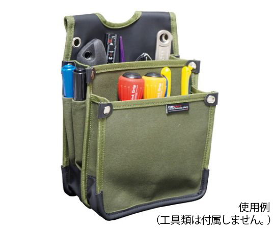 DT　帆布電工袋　カーキ　#582402