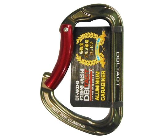 DT　アルミ鍛造カラビナ　ガンメタ#360425