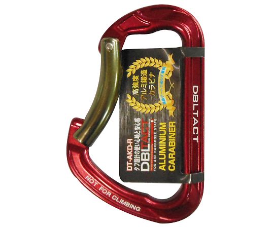 DT　アルミ鍛造カラビナ　レッド　#360426
